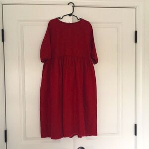 Little Creative Factory Red Oversized Midi Dress 8y